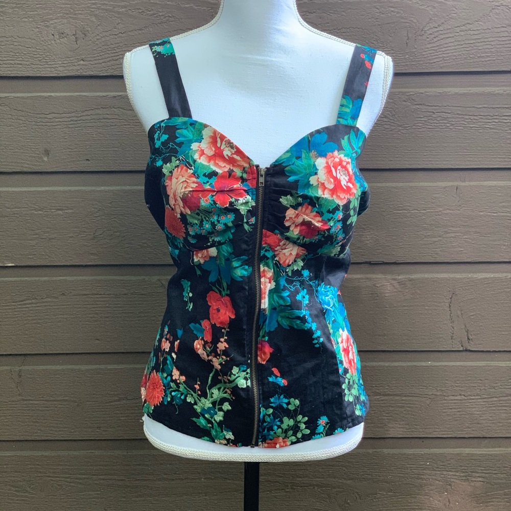 Retro Floral Tank Top